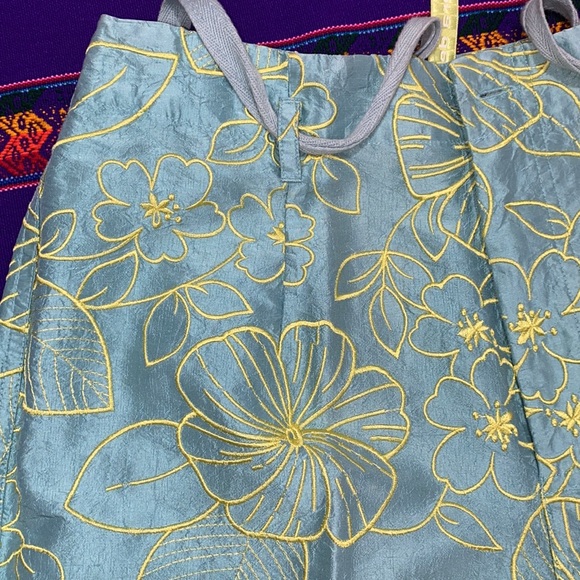 NWOT! Unique Debra deRoo Silk Embroidered Pants - Picture 15 of 16